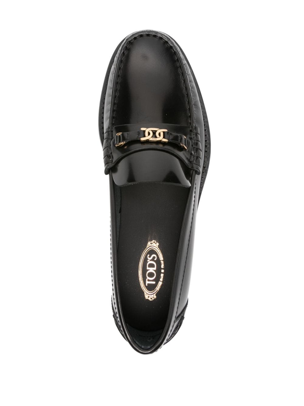 Tod's Women Loafers shoes Black Moccasins Tod'S