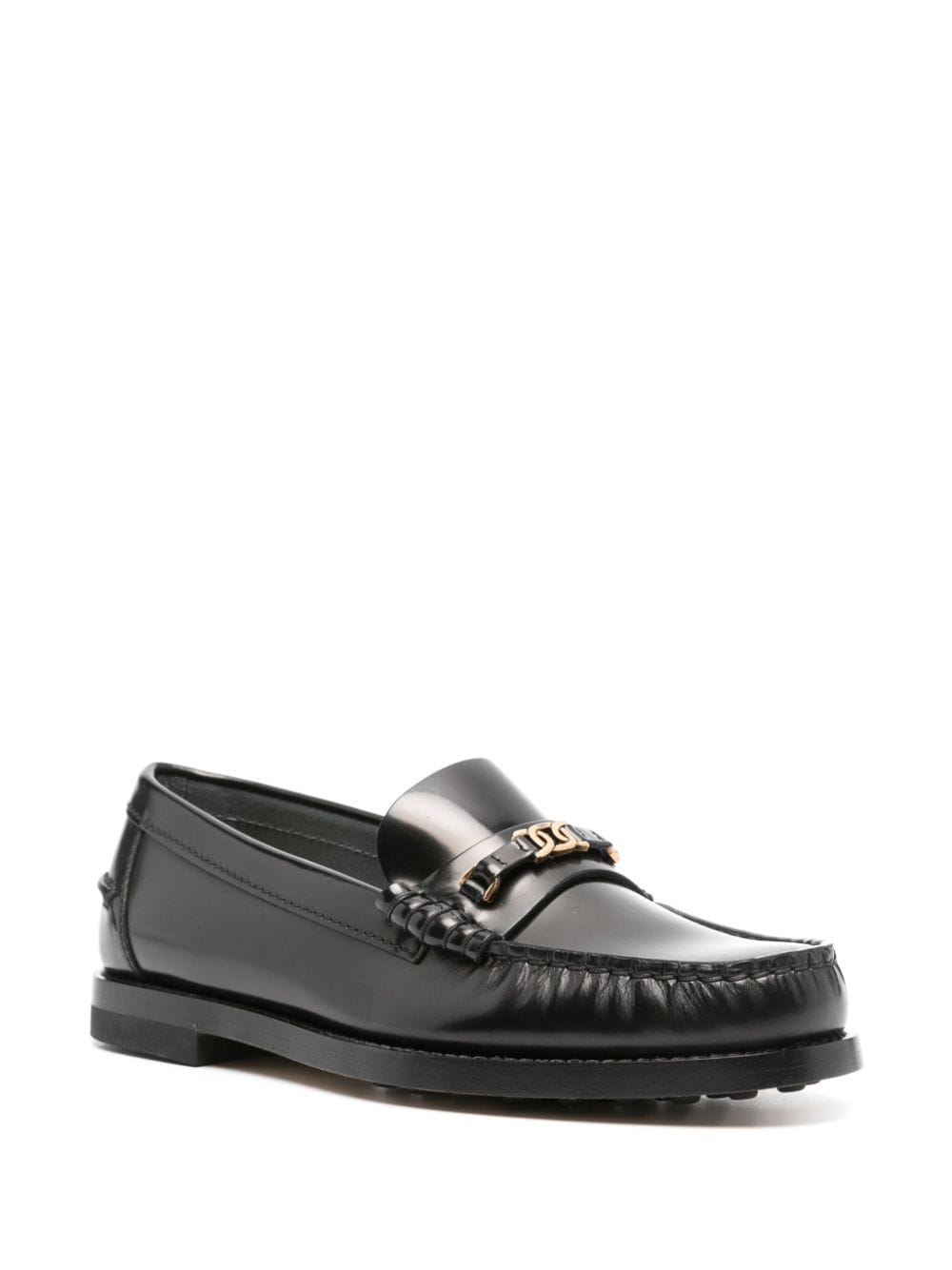 Tod's Women Loafers shoes Black Moccasins Tod'S