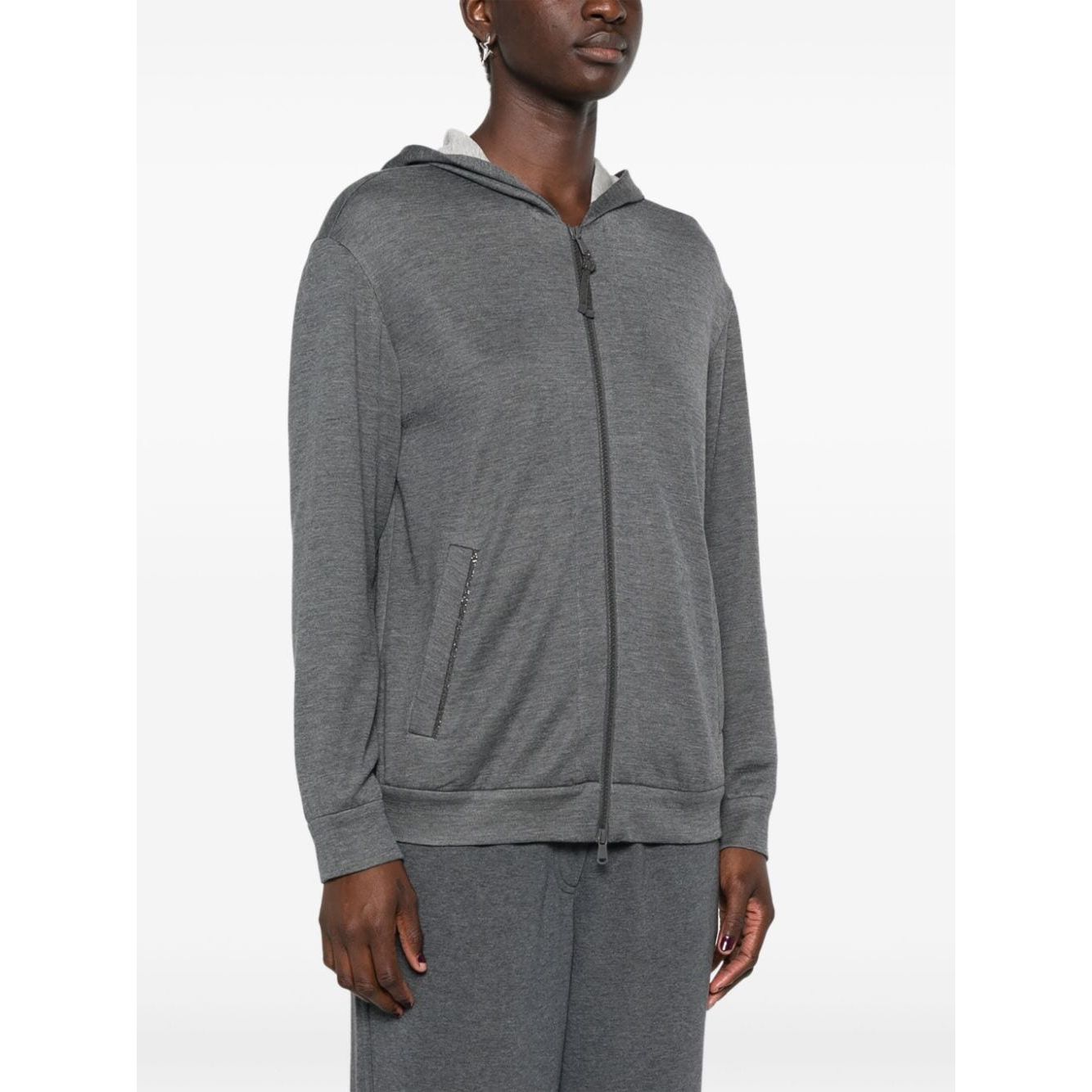 Brunello Cucinelli Sweaters Grey Topwear Brunello Cucinelli