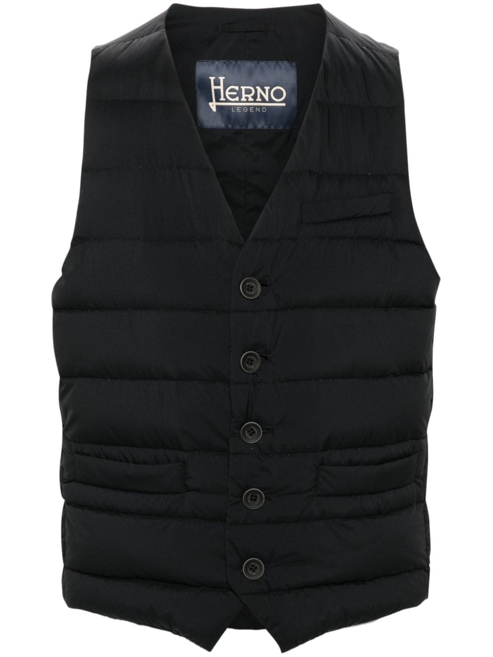 Herno Jackets Black Vests Herno