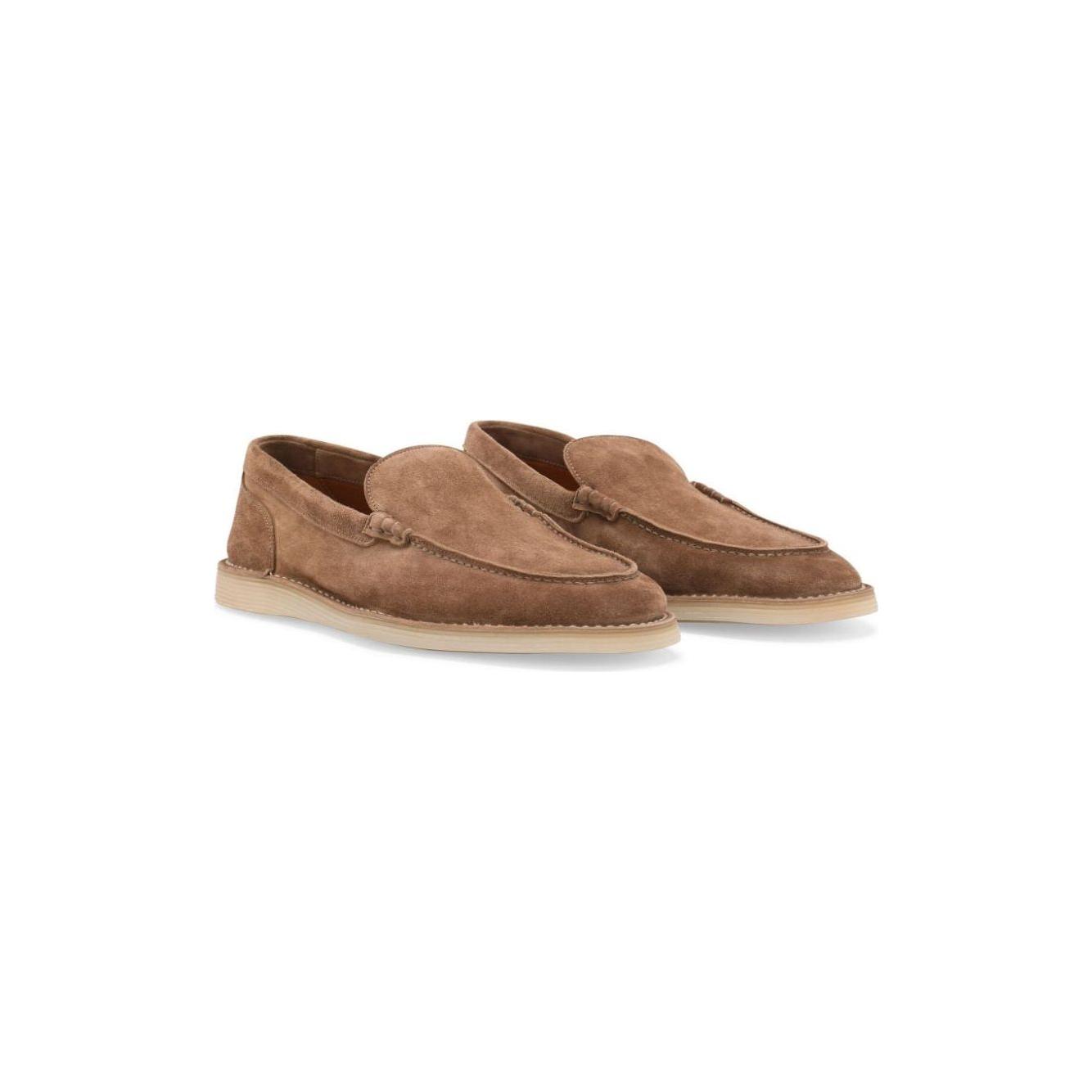 Dolce & Gabbana Flat shoes Beige Moccasins Dolce & Gabbana