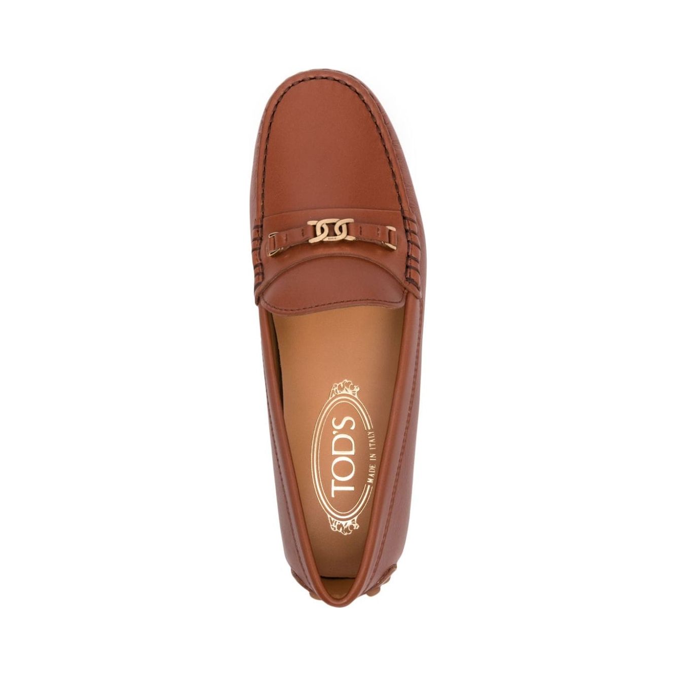 Tod's Flat shoes Leather Brown Moccasins Tod'S