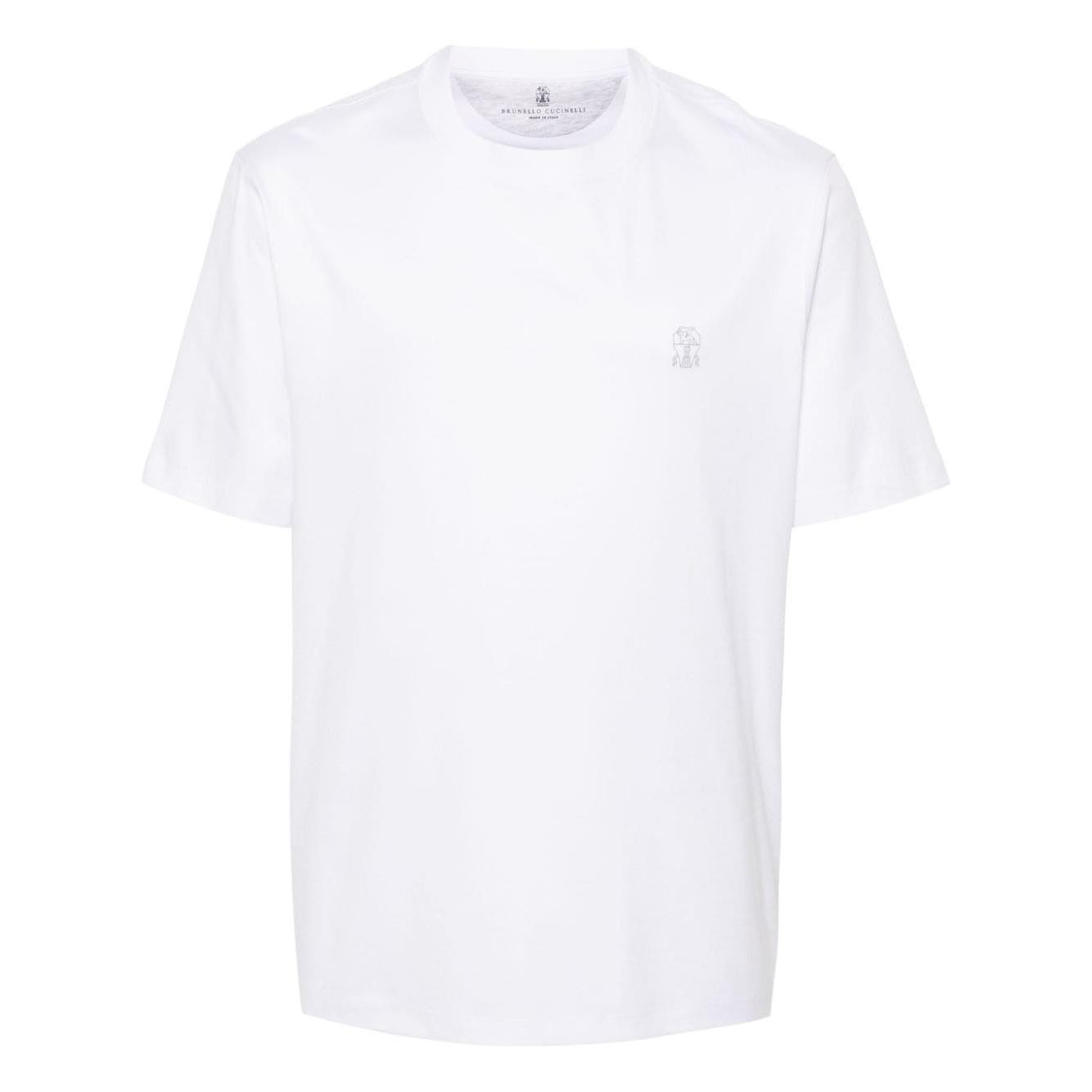 Brunello Cucinelli T-shirts and Polos White Topwear Brunello Cucinelli