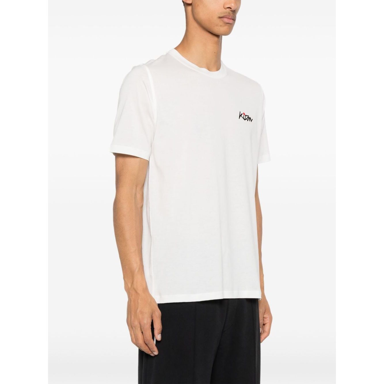 Kiton T-shirts and Polos White Topwear Kiton