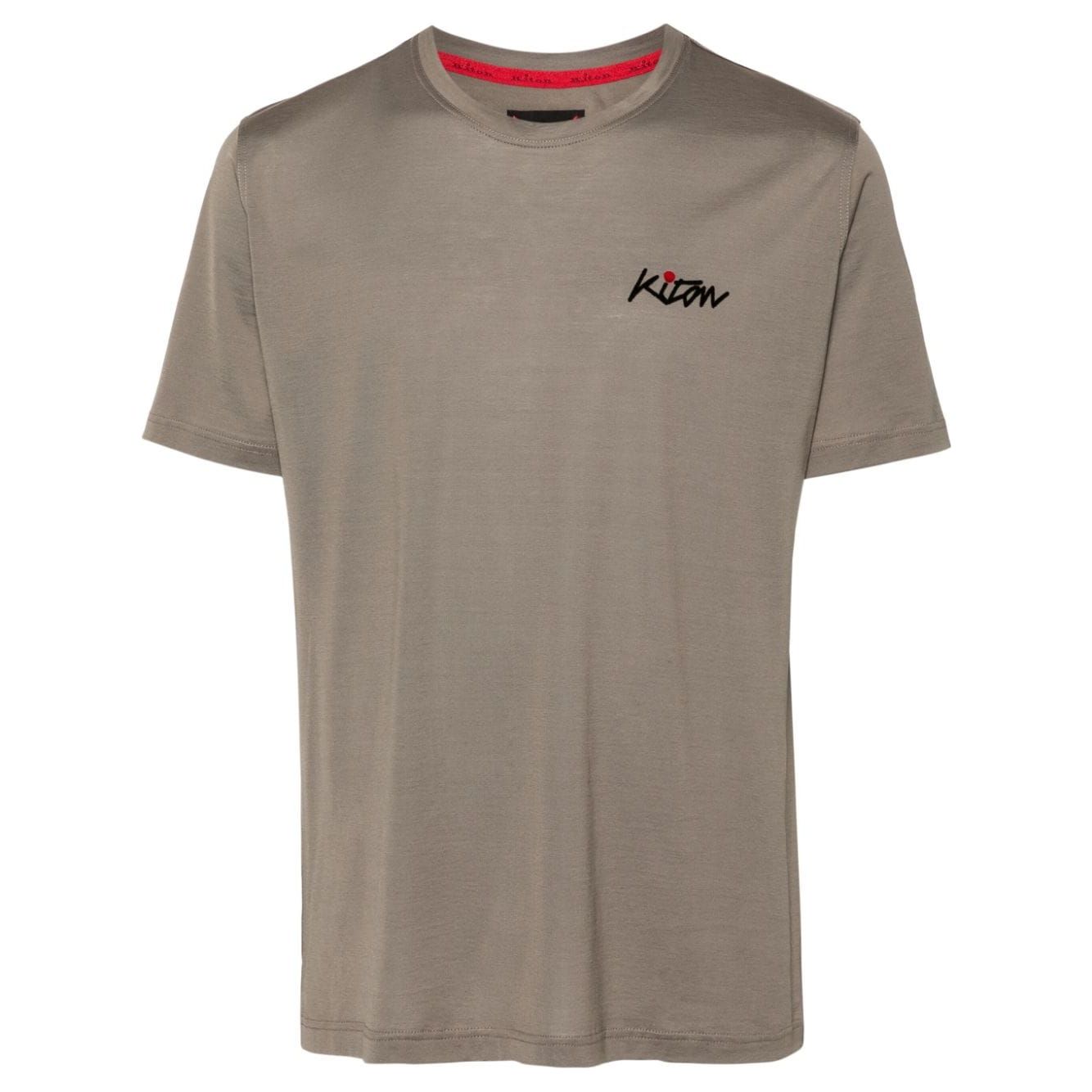 Kiton T-shirts and Polos Grey Topwear Kiton