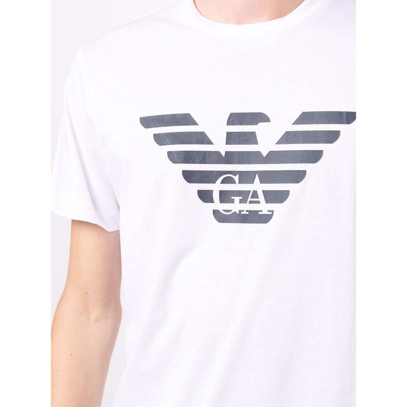 Emporio Armani T-shirts and Polos White Topwear Emporio Armani