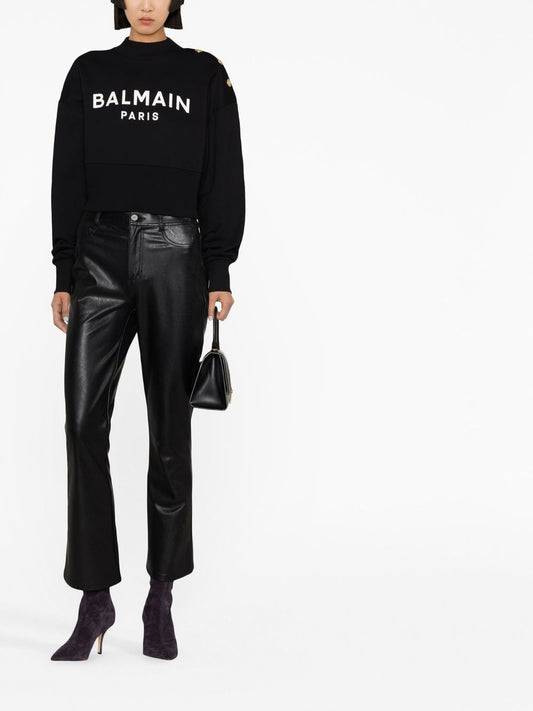 Balmain Sweaters Black Topwear Balmain