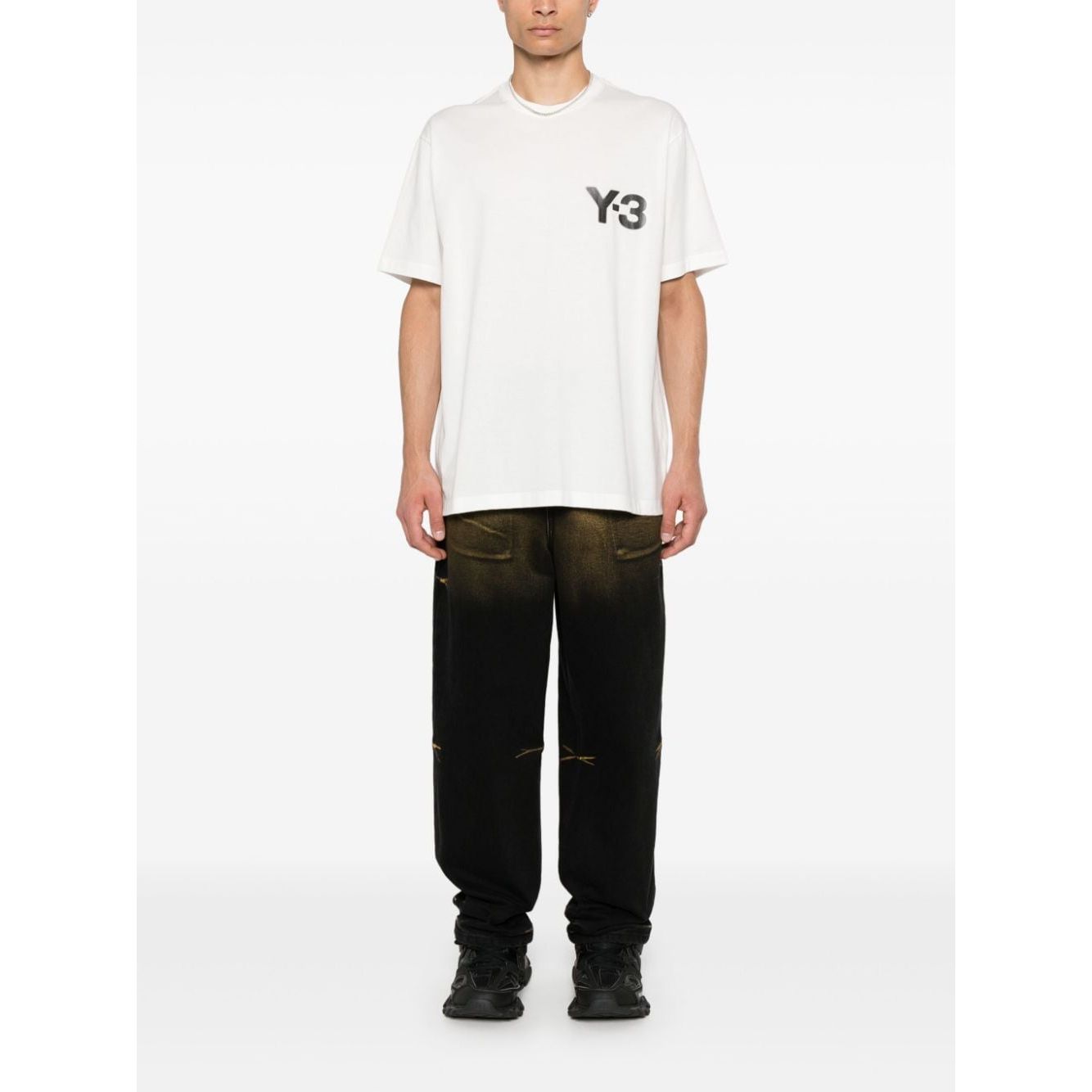 Y-3 T-shirts and Polos White Topwear Y-3