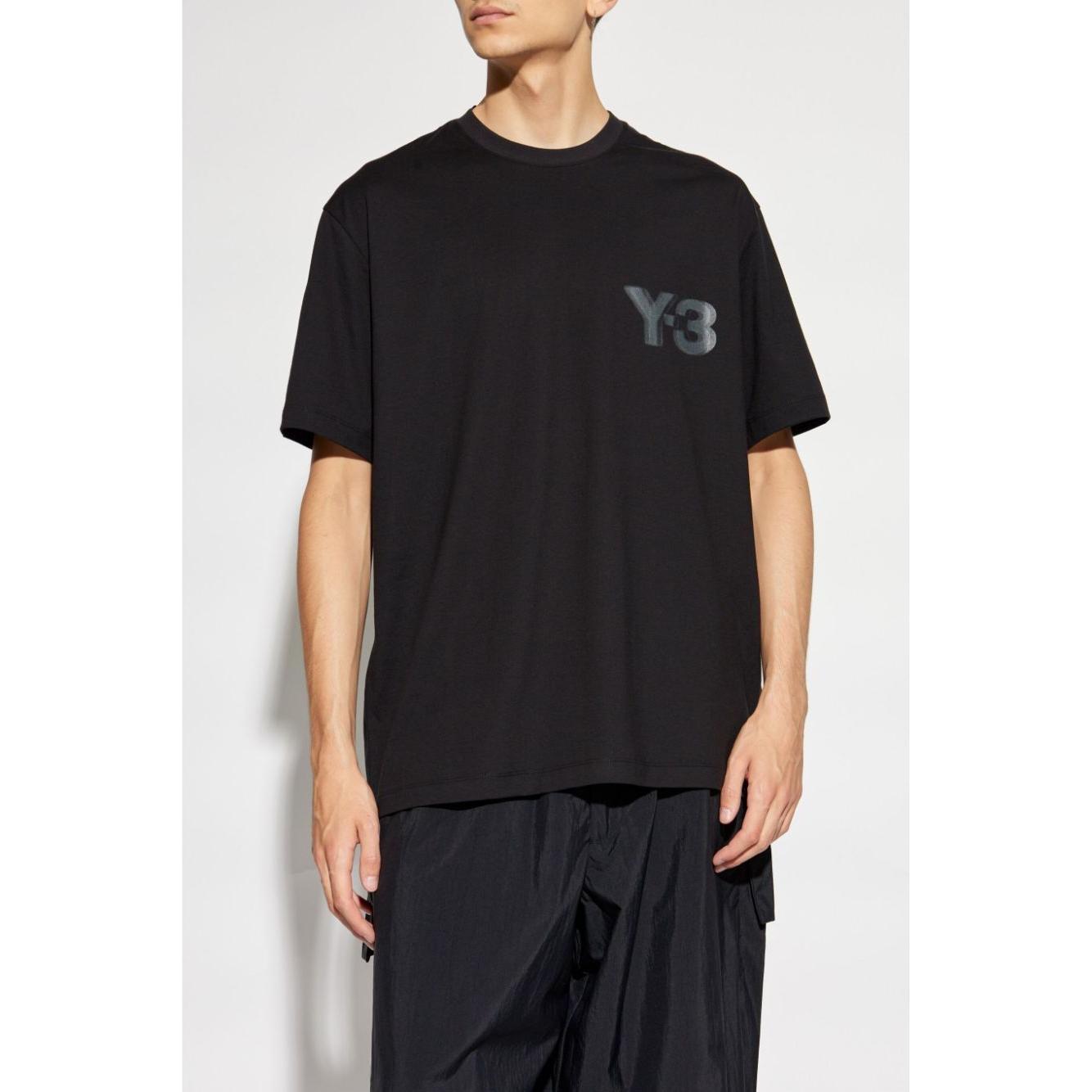 Y-3 T-shirts and Polos Black Topwear Y-3