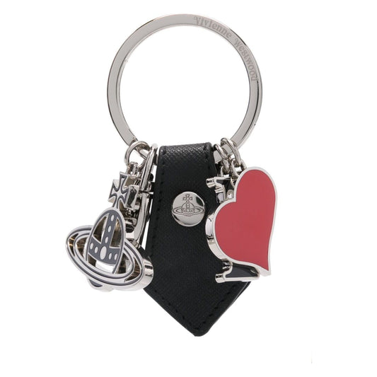 Vivienne Westwood Keychains Black Small Leather Goods Vivienne Westwood