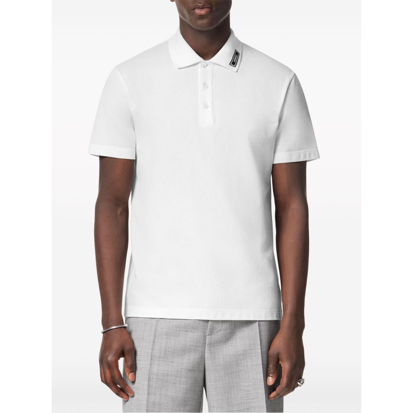 Versace T-shirts and Polos White Topwear Versace