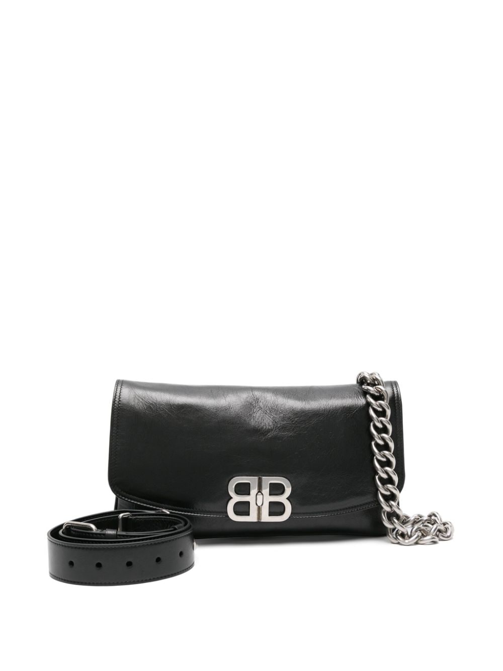 Balenciaga BB smooth leather Bag Black