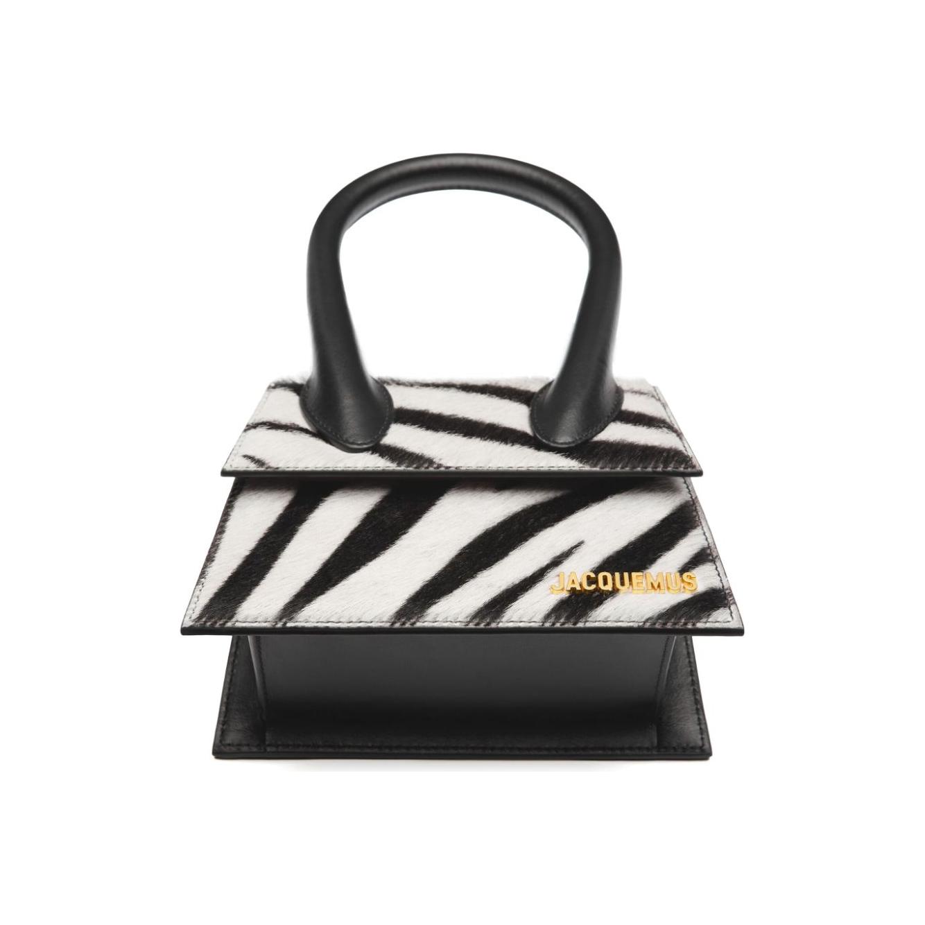 JACQUEMUS Le Chiquito  leather zebra print Bag Handbag JACQUEMUS