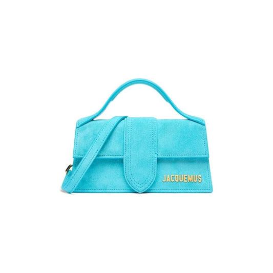 JACQUEMUS Le Bambino nubuck tote Bag Clear Blue Handbag JACQUEMUS