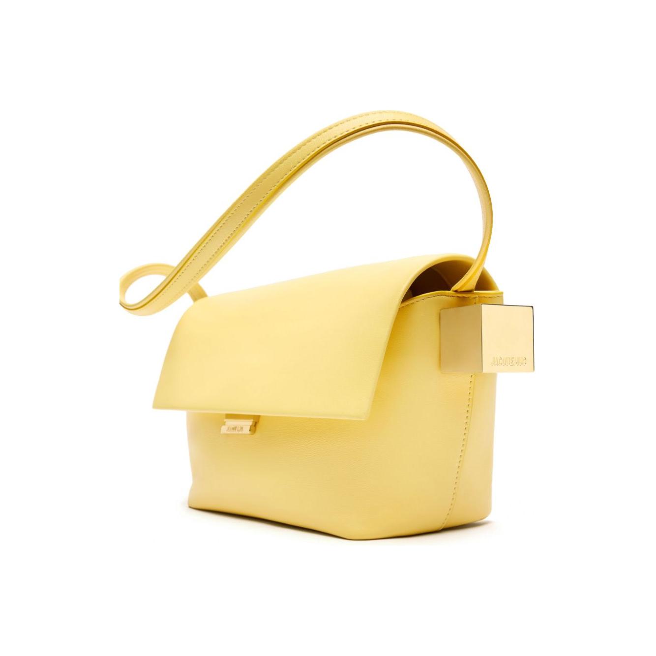 JACQUEMUS Le Rond Carré shoulder bagYellow Shoulder JACQUEMUS