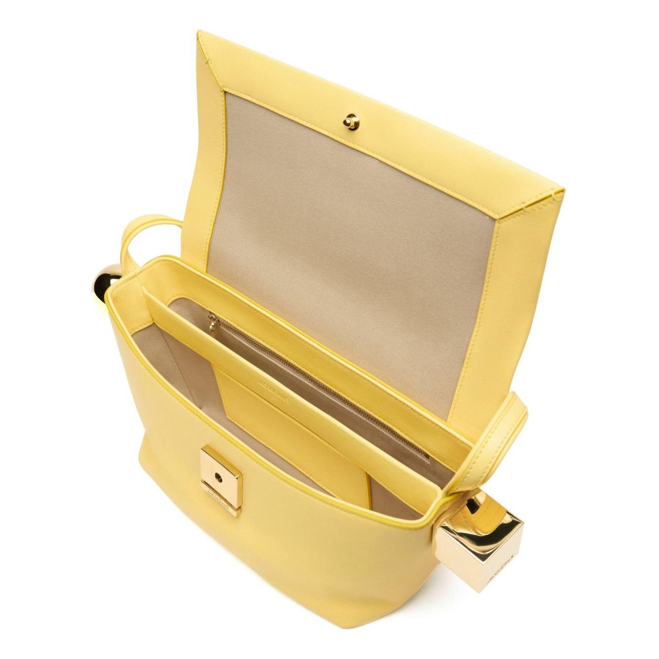 JACQUEMUS Le Rond Carré shoulder bagYellow Shoulder JACQUEMUS