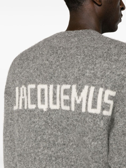 JACQUEMUS Sweaters Grey Topwear JACQUEMUS