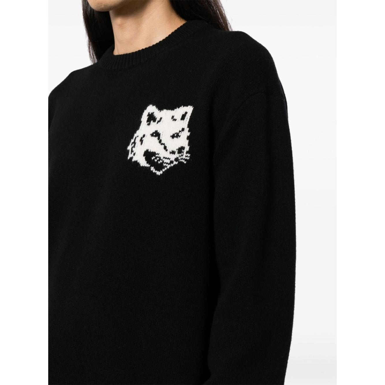 MAISON KITSUNE' Sweaters Black Topwear Maison Kitsune