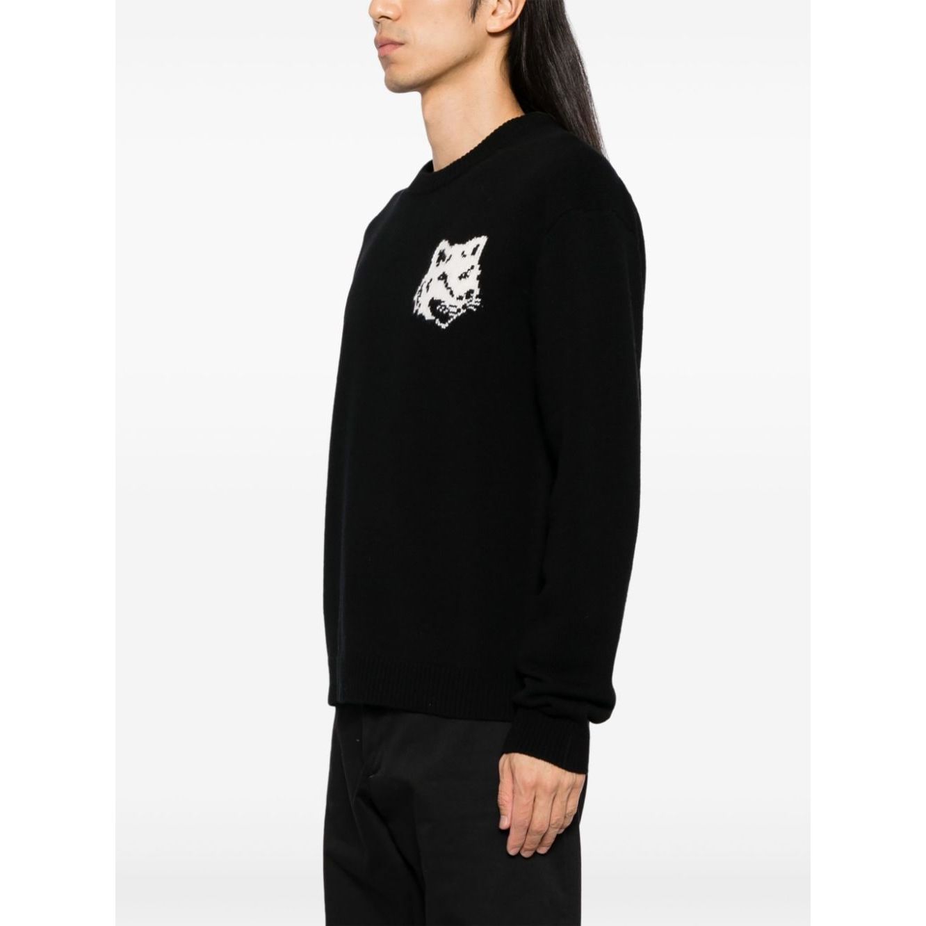 MAISON KITSUNE' Sweaters Black Topwear Maison Kitsune