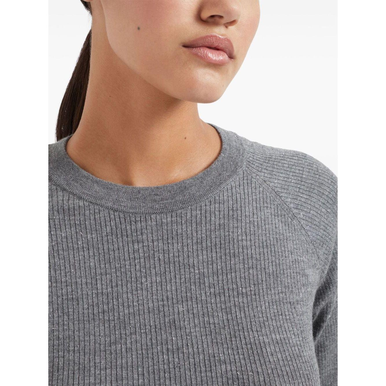 Brunello Cucinelli Sweaters Grey Topwear Brunello Cucinelli