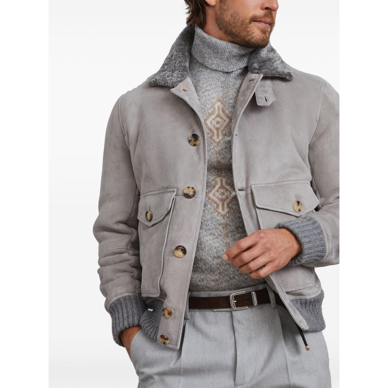 Brunello Cucinelli Jackets Light Grey