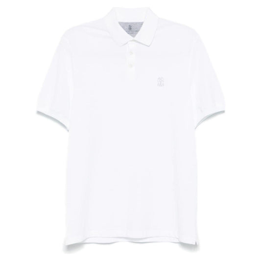 Brunello Cucinelli T-shirts and Polos White Topwear Brunello Cucinelli