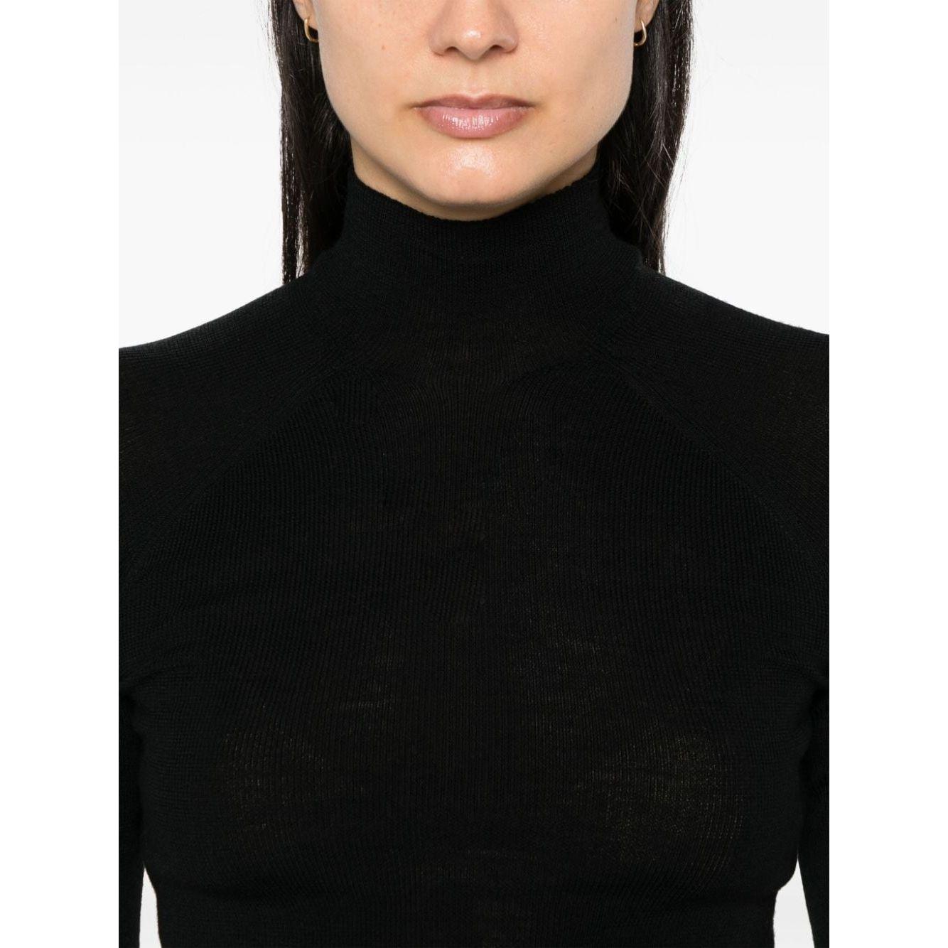 Majestic Sweaters Black Topwear Majestic