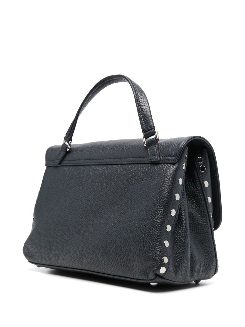 Zanellato navy blue leather pebbled texture Bag Handbag Zanellato