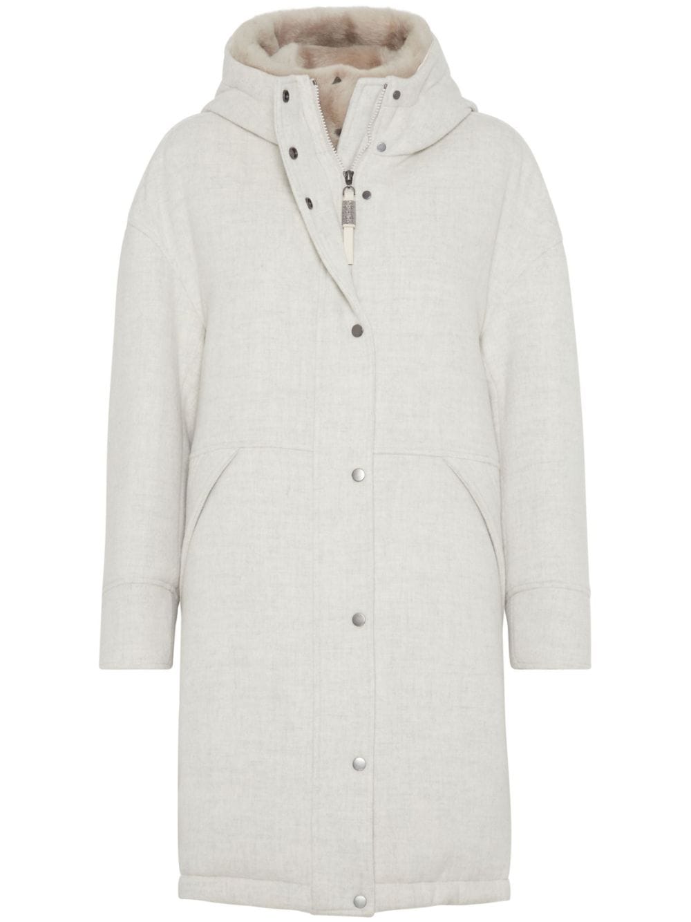 Brunello Cucinelli Coats Light Grey