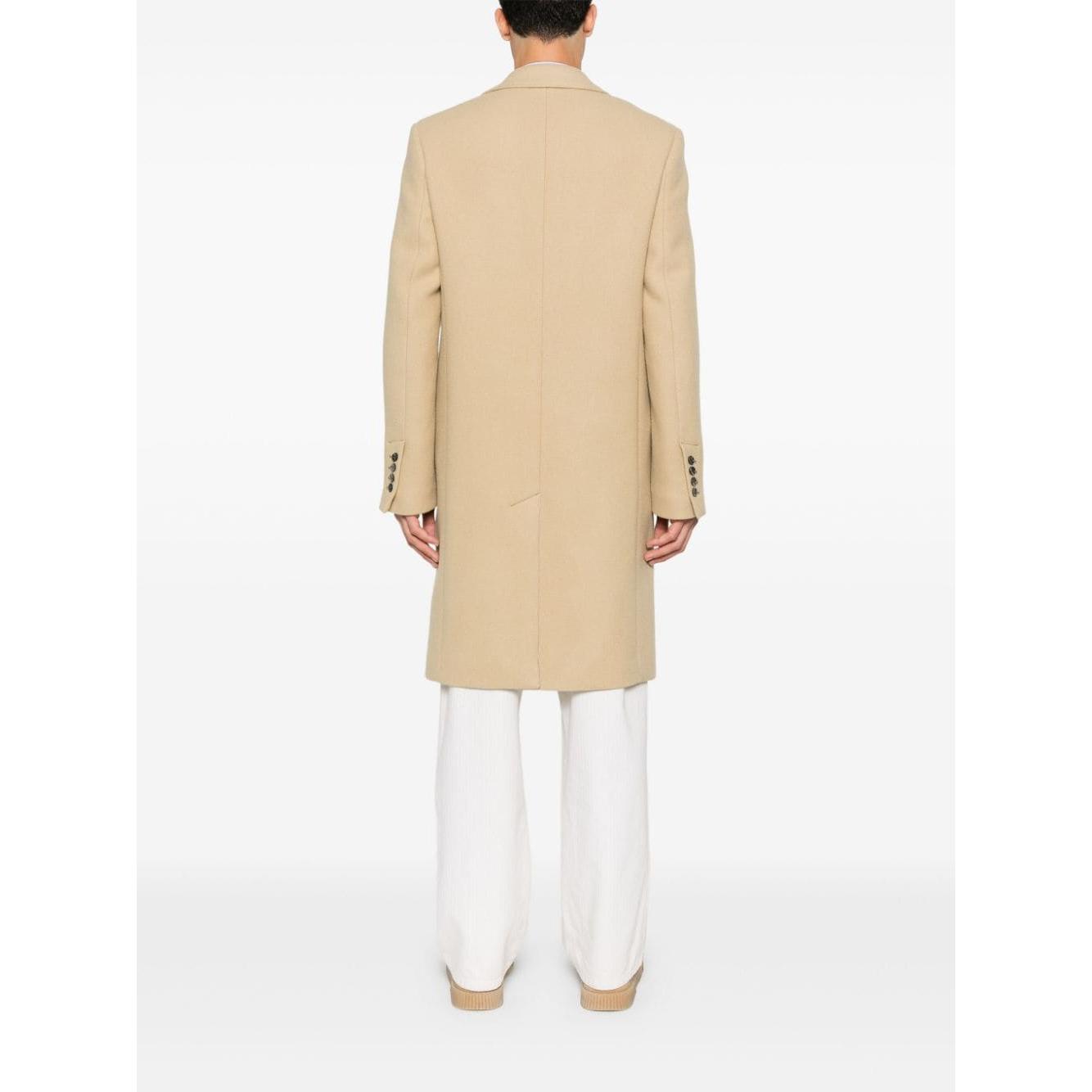 Ami Paris virgin wool men Coats Beige Jackets Ami Paris