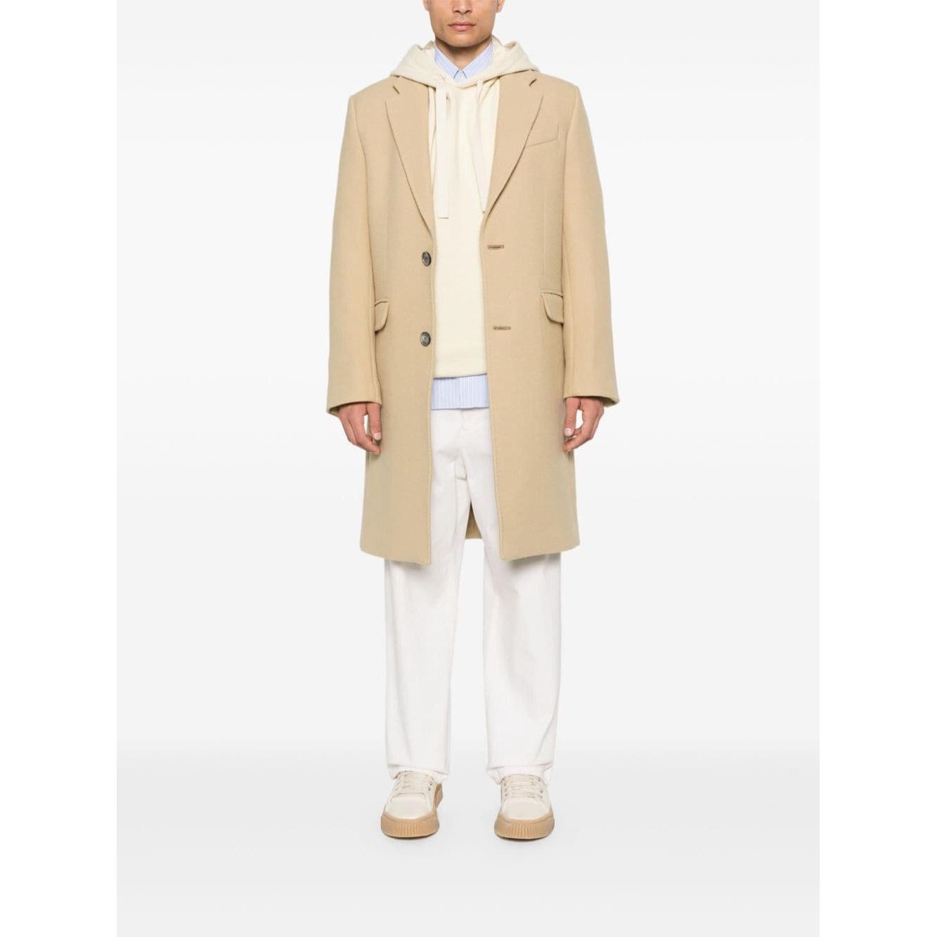 Ami Paris virgin wool men Coats Beige Jackets Ami Paris