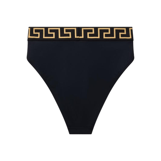 Versace Bikini bottoms with logo band Beachwear & underwear Versace Black