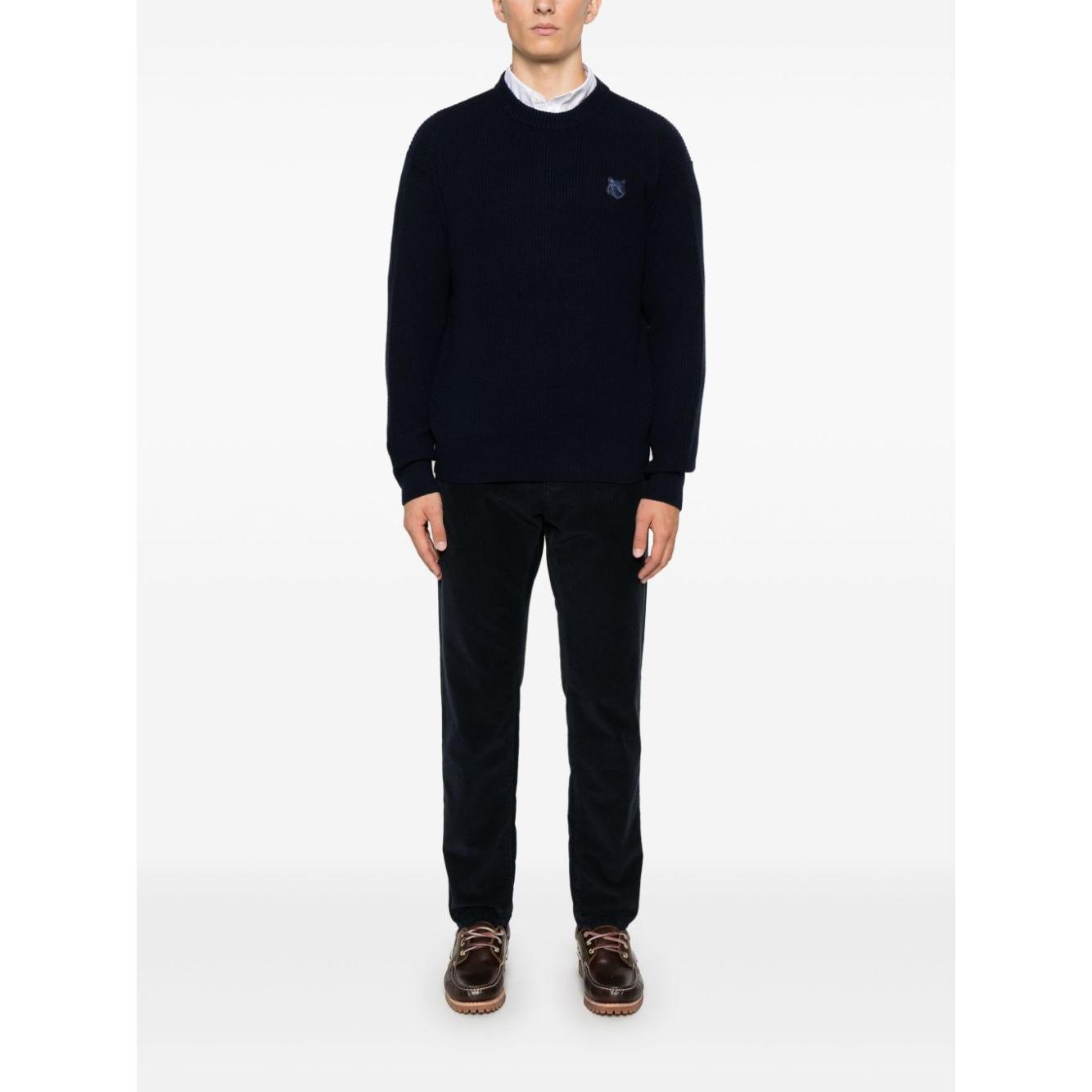 MAISON KITSUNE' Sweaters Blue Topwear Maison Kitsune