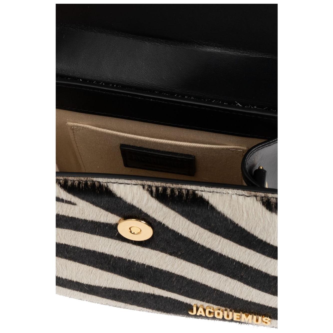 JACQUEMUS calf hair zebra print Bag Handbag JACQUEMUS