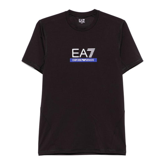 EA7 T-shirts and Polos Black Topwear EA7