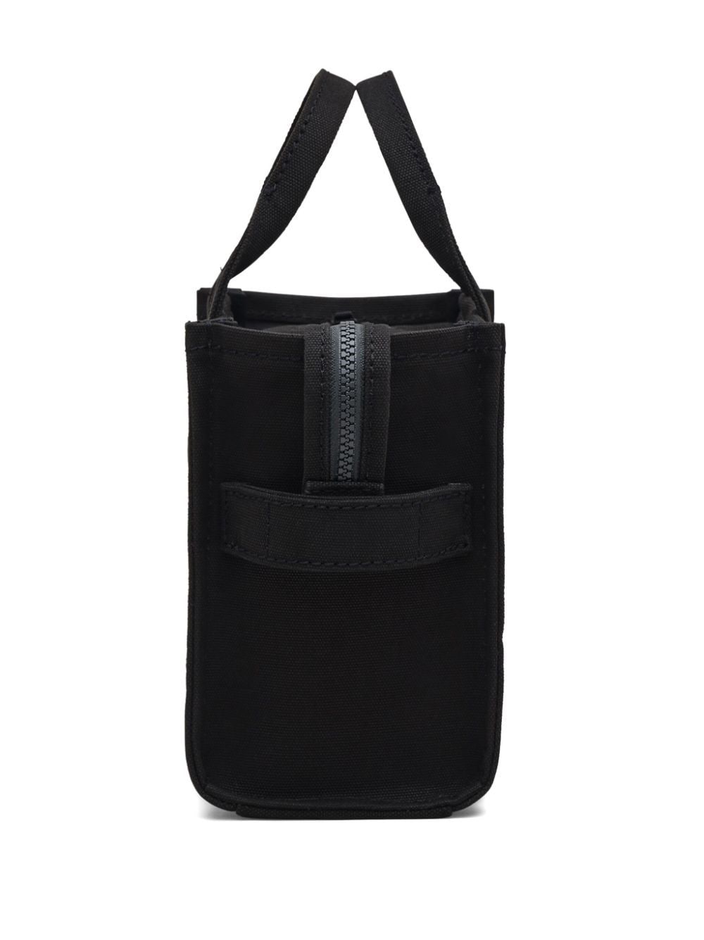 Front view with bag zipped and handles upright.