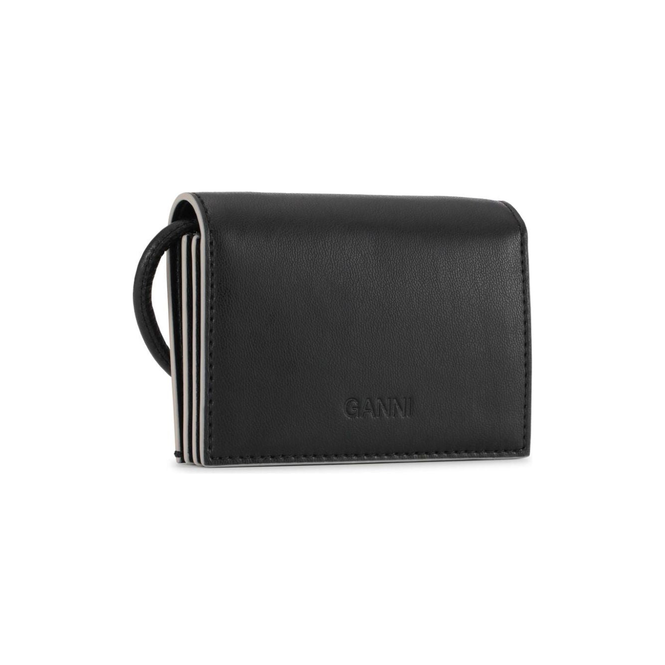 GANNI recycled leather Bag Black Clutches Ganni