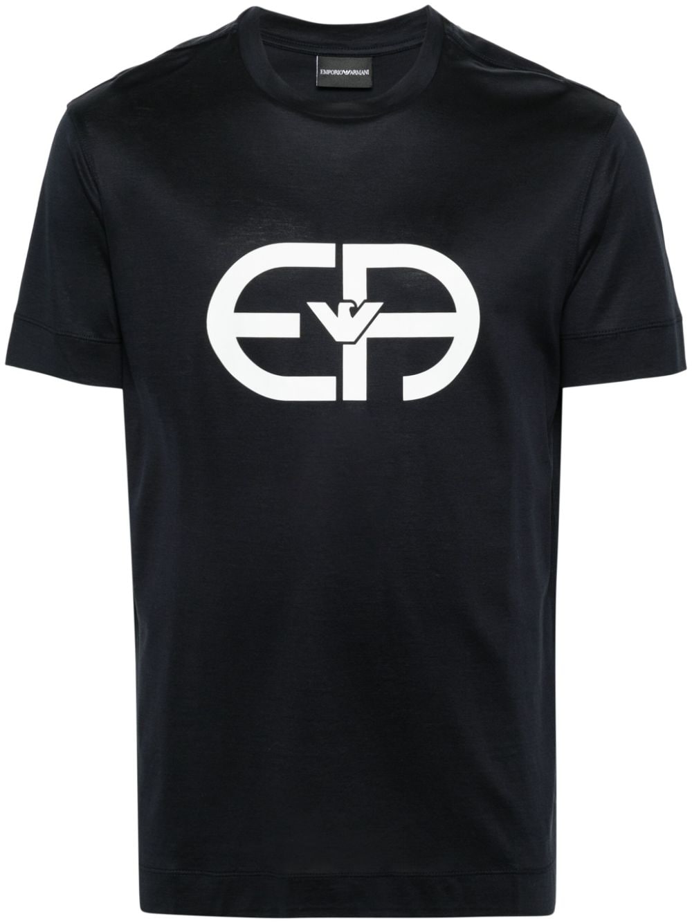 Emporio Armani logo print crew neck T-shirt