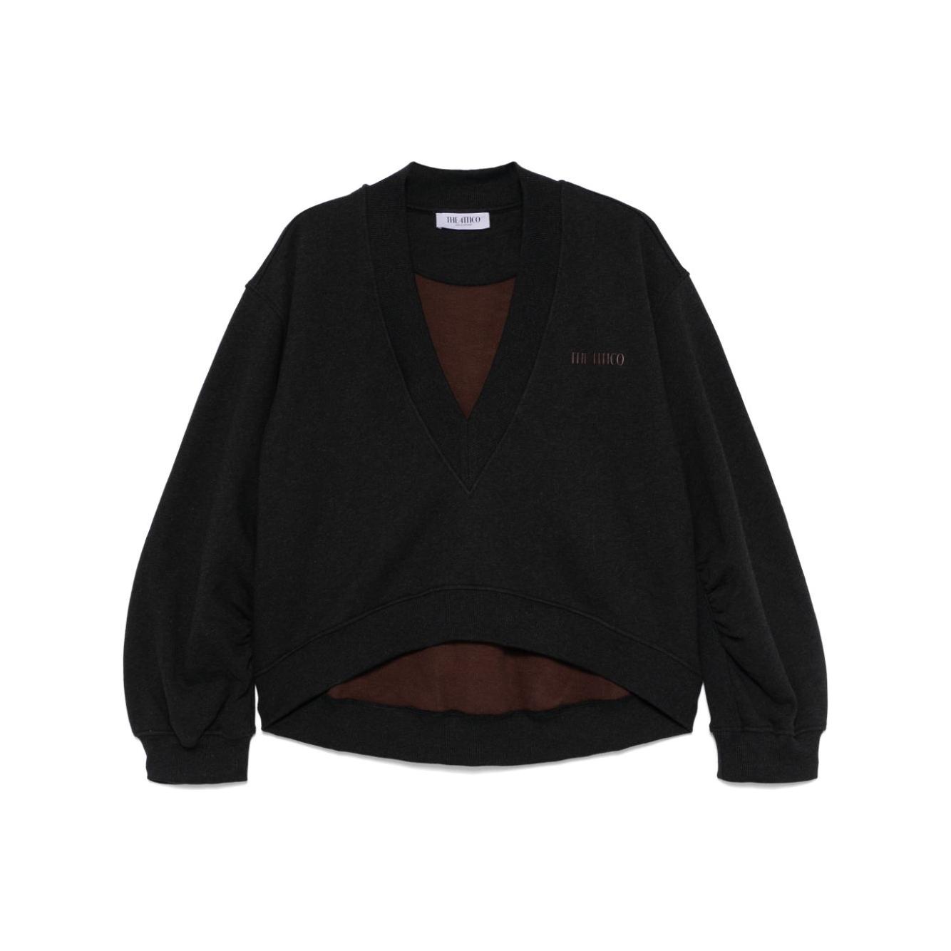 The Attico Sweaters Black Topwear The Attico