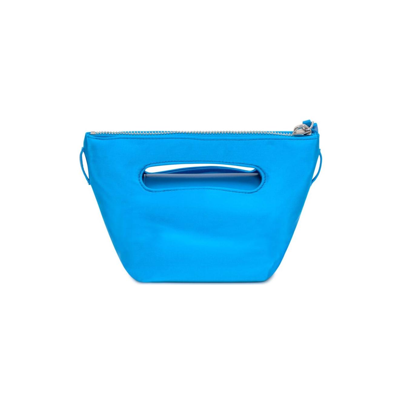 The Attico Satin Bag Blue Handbag The Attico