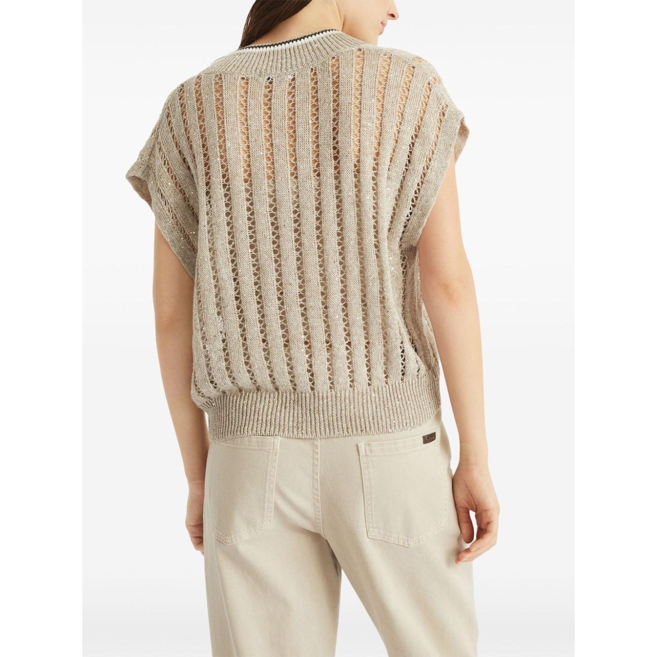 Brunello Cucinelli Sweaters Beige Topwear Brunello Cucinelli