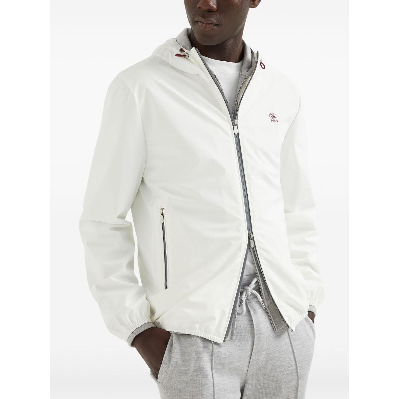 Brunello Cucinelli Coats White Jackets Brunello Cucinelli