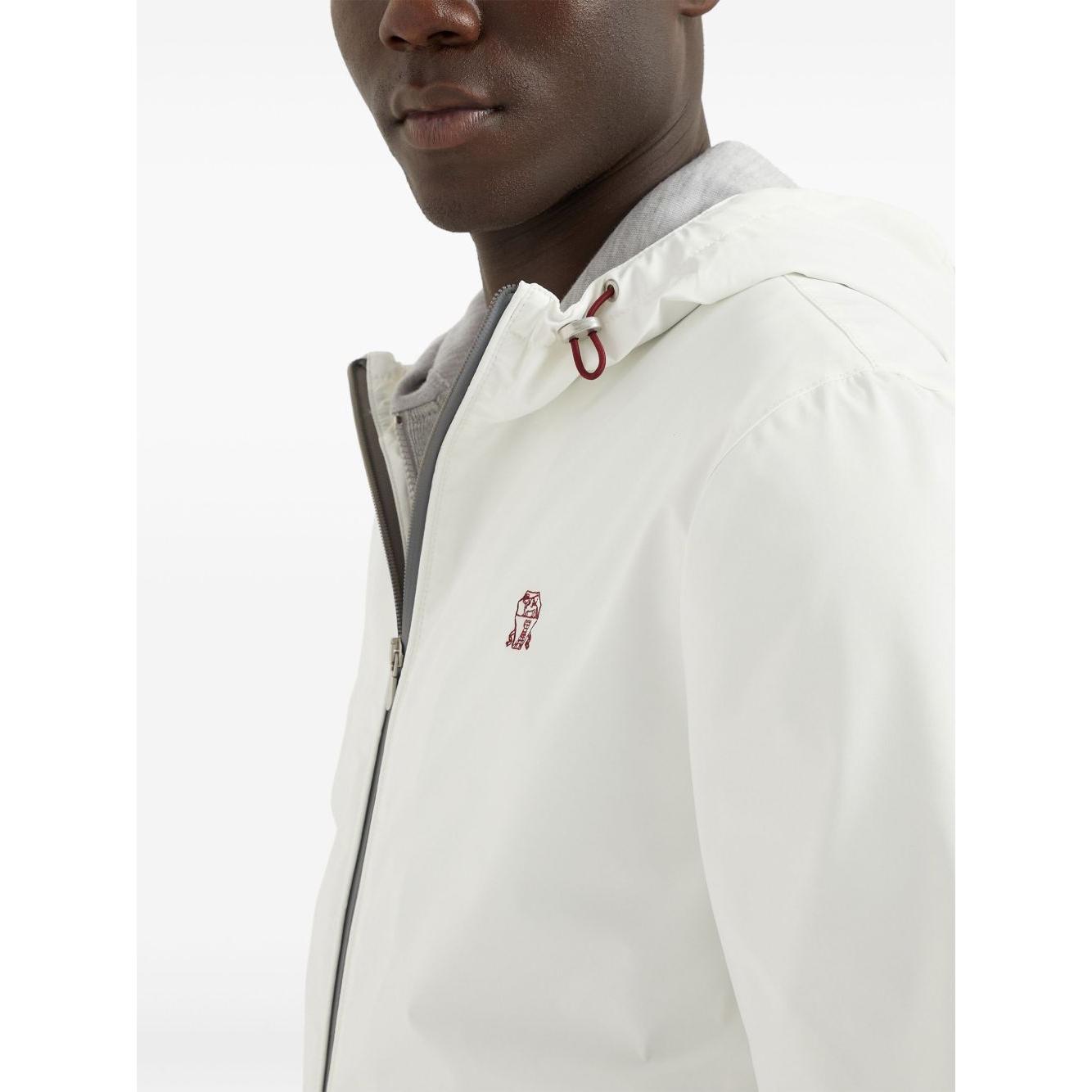 Brunello Cucinelli Coats White Jackets Brunello Cucinelli