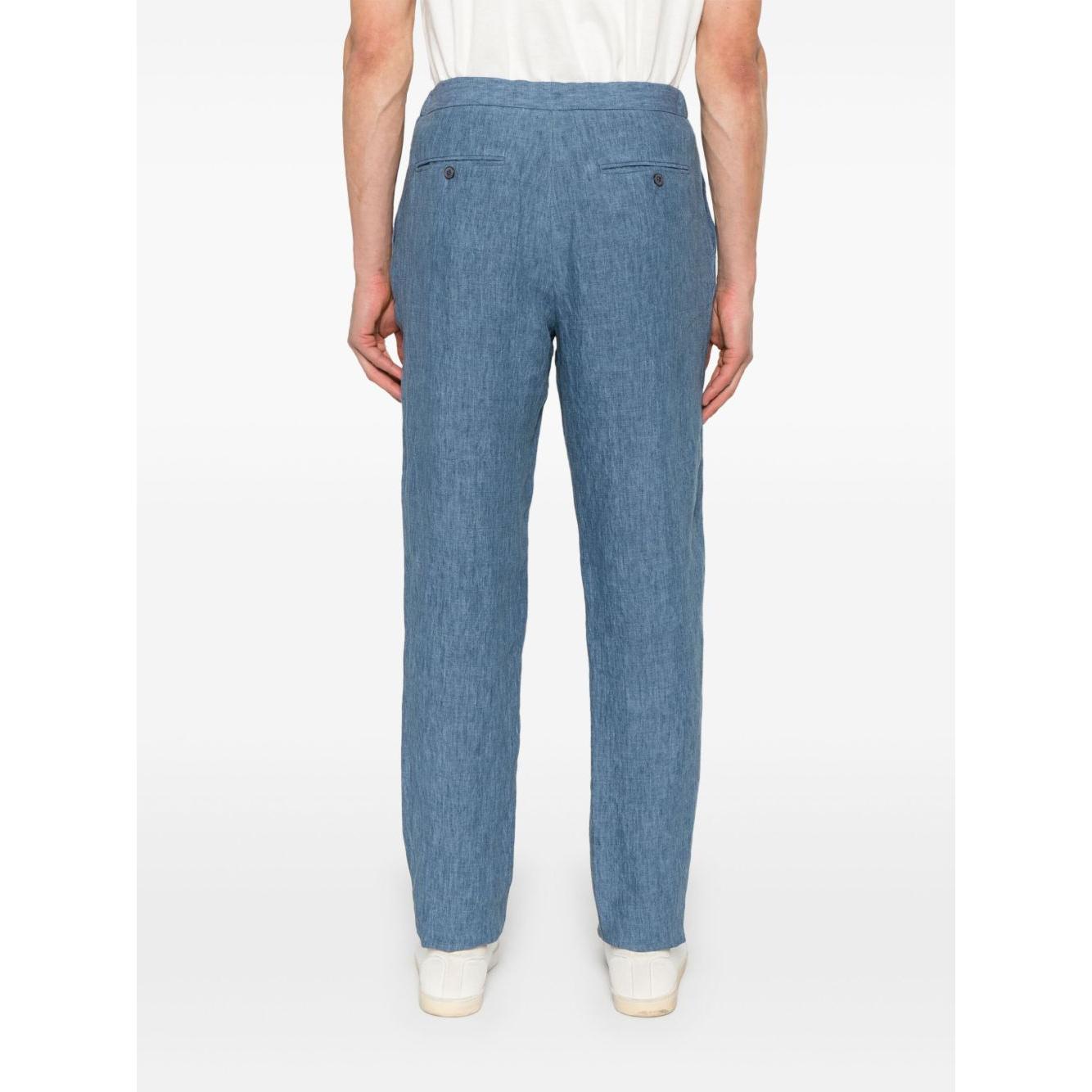 Emporio Armani Trousers Clear Blue Trousers Emporio Armani White Smoke