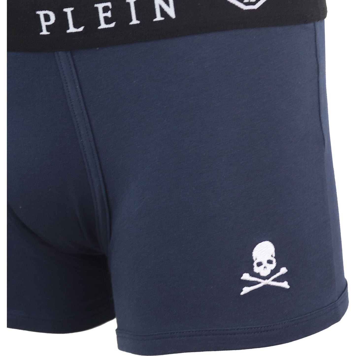 Philipp Plein Blue Cotton Men Boxer Philipp Plein