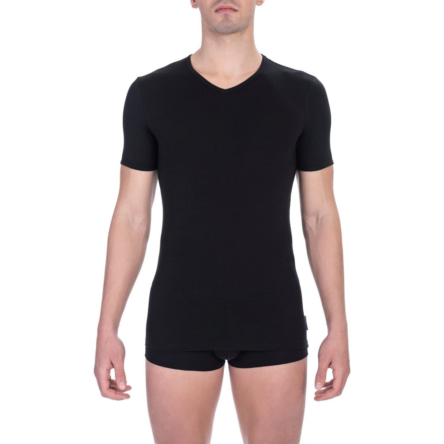 Bikkembergs Black Cotton Men T-Shirt Bikkembergs