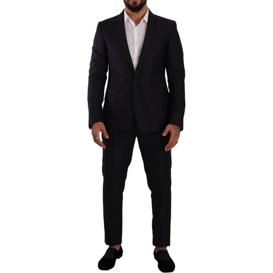 Dolce & Gabbana Elegant Slim Fit Wool Silk Cashmere Men's Suit Dolce & Gabbana