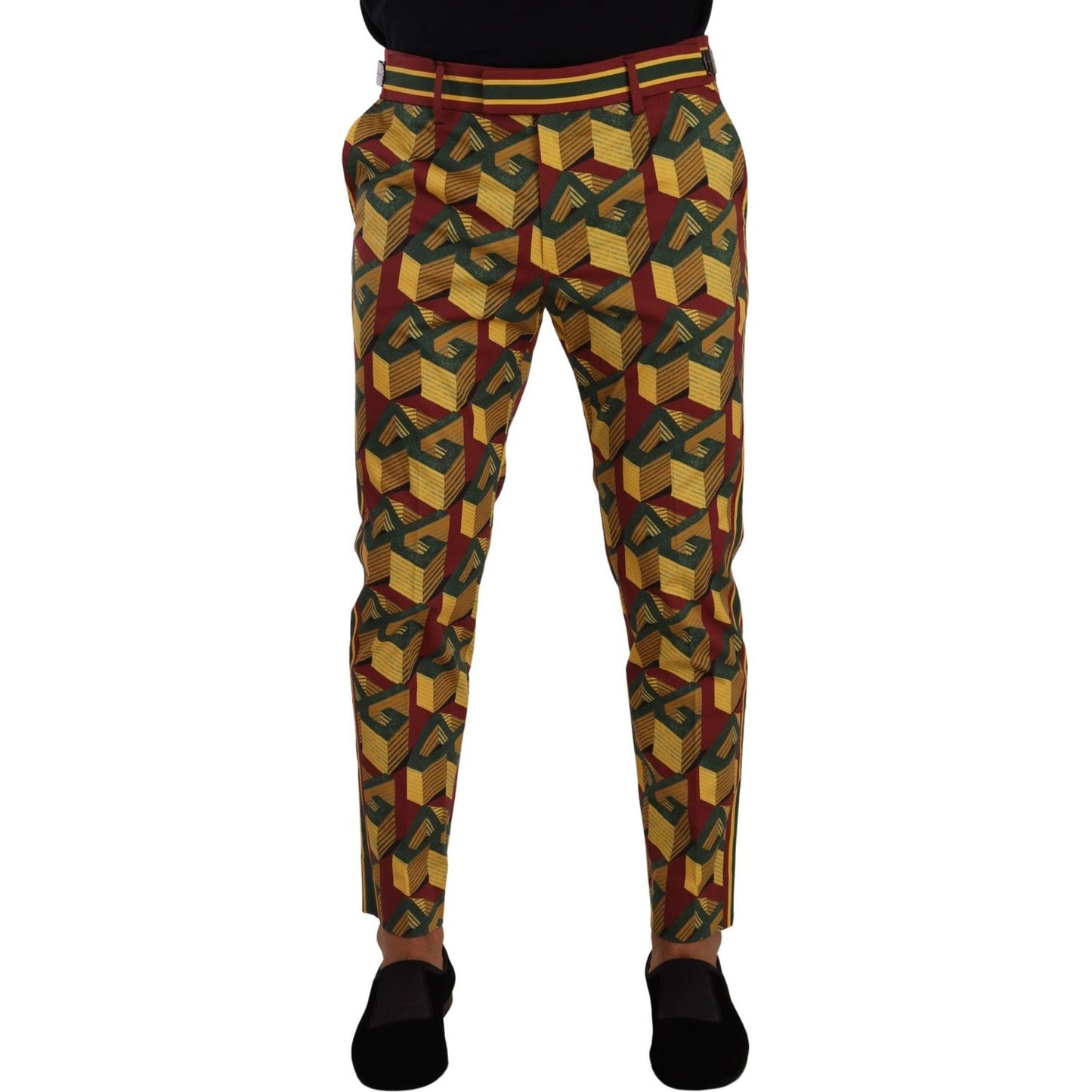 Dolce & Gabbana Elegant Multicolor Tapered Pants for Men Dolce & Gabbana