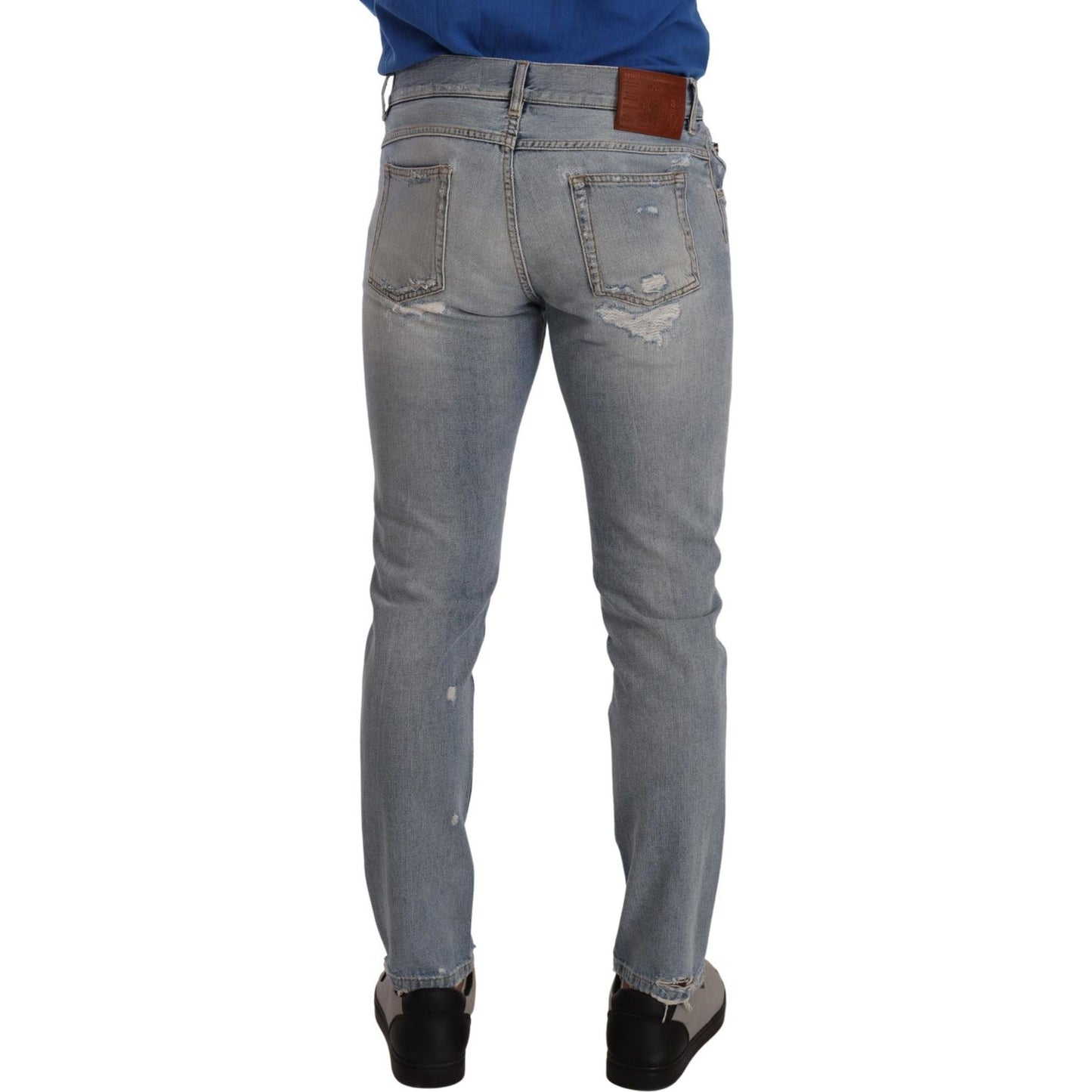 Dolce & Gabbana Elegant Light Blue Straight Denim Jeans Dolce & Gabbana