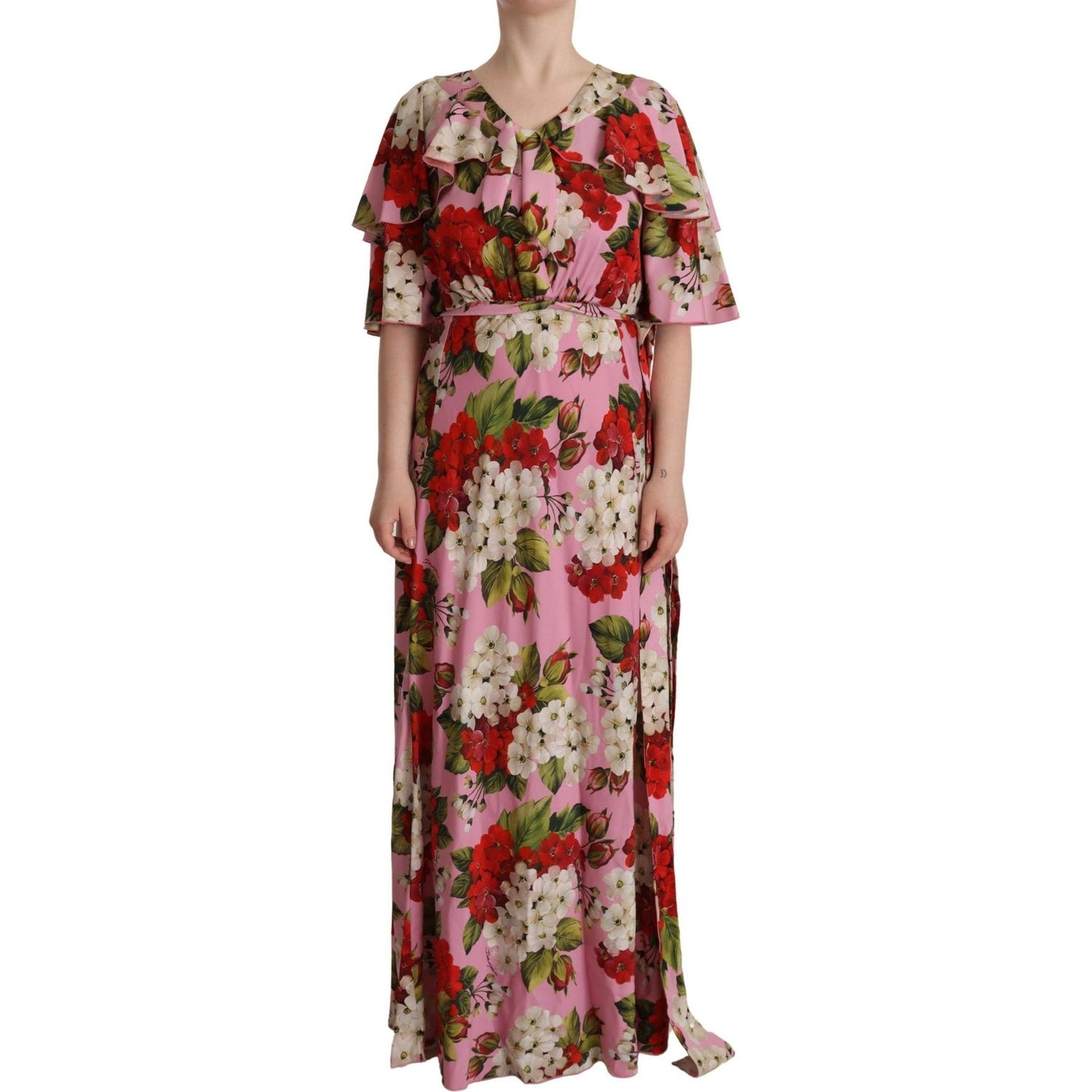 Dolce & Gabbana Enchanting Floral Silk Maxi Dress Dolce & Gabbana